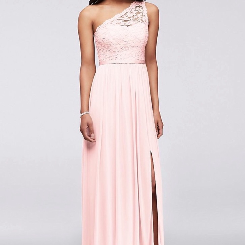 David’s Bridal Formal Bridesmaid Dress Pink